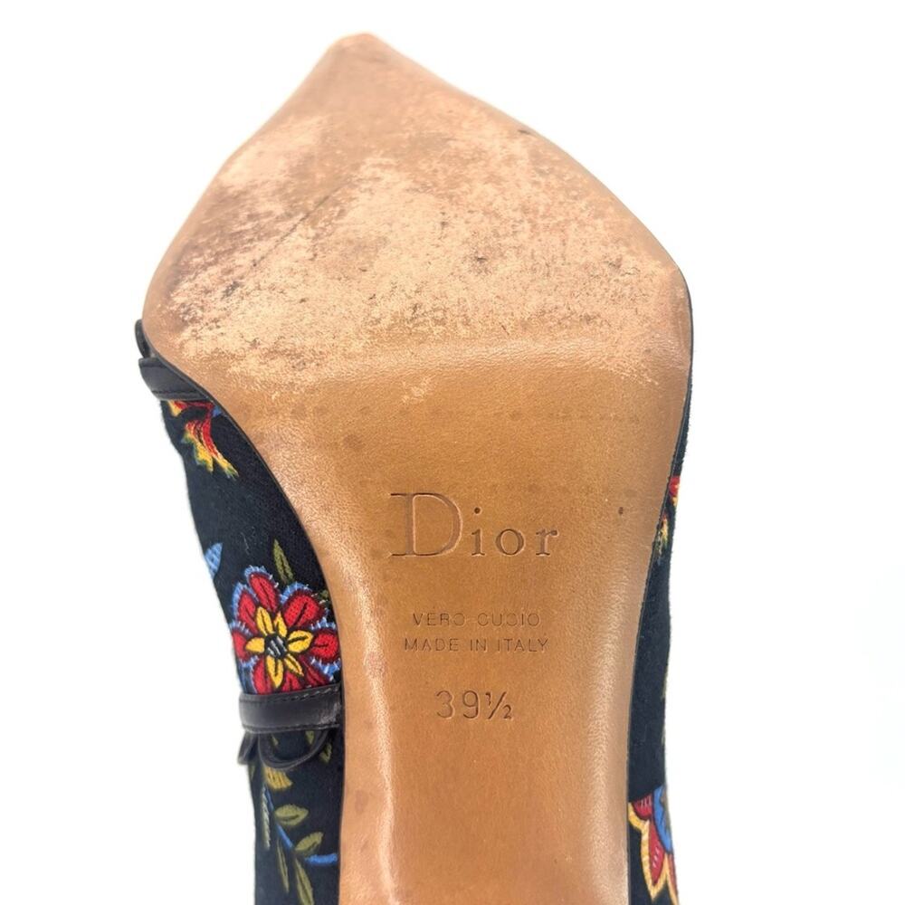 Christian Dior SS 2002 Galliano Floral Print Pointed Toe Stiletto Boots 39.5 - Picture 11 of 11
